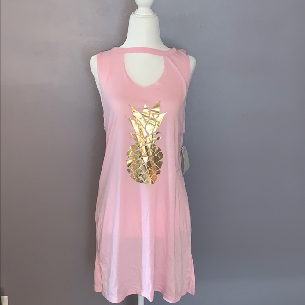 Pineapple beach coverup